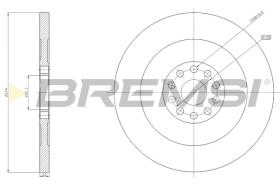 BREMSI CD5364S - DISCHI FRENO - BRAKE DISCS