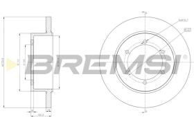 BREMSI CD5369S - DISCHI FRENO - BRAKE DISCS