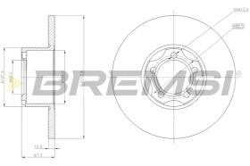 BREMSI CD6271S - DISCHI FRENO - BRAKE DISCS