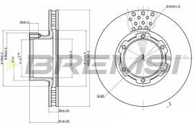 BREMSI CD6632V - DISCHI FRENO - BRAKE DISCS