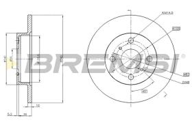 BREMSI CD6670S - DISCHI FRENO - BRAKE DISCS