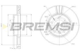 BREMSI CD6712V - DISCHI FRENO - BRAKE DISCS