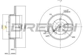 BREMSI CD7317S - DISCHI FRENO - BRAKE DISCS