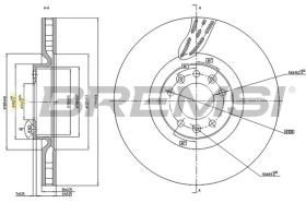 BREMSI CD7319V - DISCHI FRENO - BRAKE DISCS