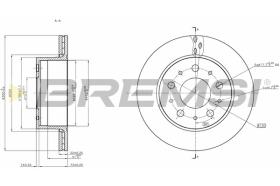 BREMSI CD7321V - DISCHI FRENO - BRAKE DISCS