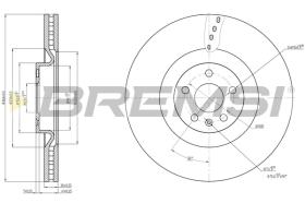 BREMSI CD7323V - DISCHI FRENO - BRAKE DISCS