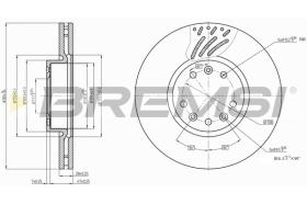 BREMSI CD7324V - DISCHI FRENO - BRAKE DISCS