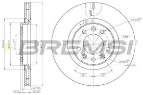 BREMSI CD7326V - DISCHI FRENO - BRAKE DISCS