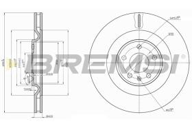 BREMSI CD7327V - DISCHI FRENO - BRAKE DISCS