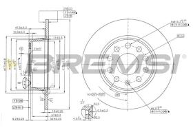 BREMSI CD7328S - DISCHI FRENO - BRAKE DISCS