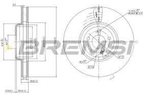 BREMSI CD7329V - DISCHI FRENO - BRAKE DISCS