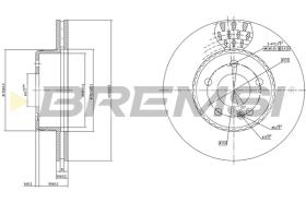 BREMSI CD7330V - DISCHI FRENO - BRAKE DISCS