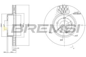 BREMSI CD7331V - DISCHI FRENO - BRAKE DISCS