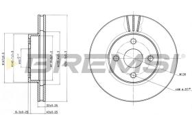 BREMSI CD7335V - DISCHI FRENO - BRAKE DISCS