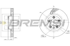 BREMSI CD8019VLS - DISCHI FRENO - BRAKE DISCS