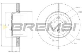 BREMSI CD8037V - DISCHI FRENO - BRAKE DISCS