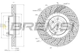 BREMSI CD8051V - DISCHI FRENO - BRAKE DISCS