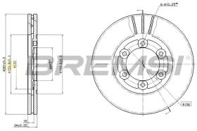 BREMSI CD8161V - DISCHI FRENO - BRAKE DISCS