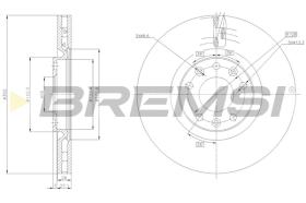 BREMSI CD8237V - DISCHI FRENO - BRAKE DISCS