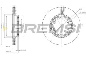 BREMSI CD8269V - DISCHI FRENO - BRAKE DISCS