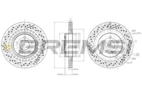 BREMSI CD8427V - DISCHI FRENO - BRAKE DISCS