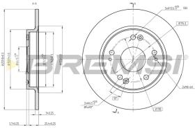 BREMSI CD8524S - DISCHI FRENO - BRAKE DISCS