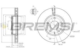 BREMSI CD8532V - DISCHI FRENO - BRAKE DISCS