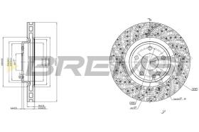 BREMSI CD8559V - DISCHI FRENO - BRAKE DISCS