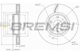 BREMSI CD8596V - DISCHI FRENO - BRAKE DISCS