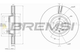 BREMSI CD8598V - DISCHI FRENO - BRAKE DISCS