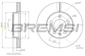 BREMSI CD8663V - DISCHI FRENO - BRAKE DISCS