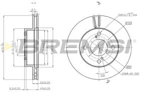 BREMSI CD8689V - DISCHI FRENO - BRAKE DISCS