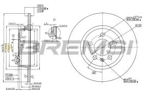 BREMSI CD8691S - DISCHI FRENO - BRAKE DISCS