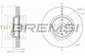 BREMSI CD8761V - DISCHI FRENO - BRAKE DISCS