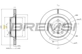 BREMSI CD8763V - DISCHI FRENO - BRAKE DISCS