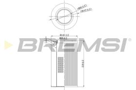 BREMSI FA0116 - FILTRO DE AIRE