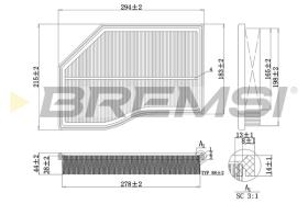 BREMSI FA0118 - FILTRO DE AIRE