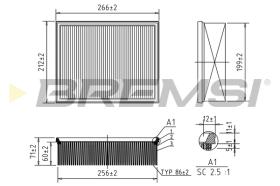 BREMSI FA0119 - FILTRO DE AIRE