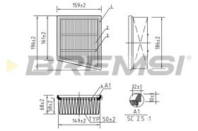 BREMSI FA0205 - FILTRO DE AIRE