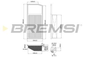 BREMSI FA0206 - FILTRO DE AIRE