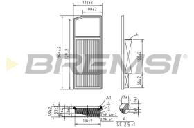 BREMSI FA0207 - FILTRO DE AIRE