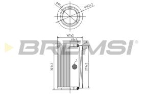 BREMSI FA0545 - FILTRO DE AIRE