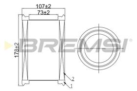 BREMSI FA0546 - FILTRO DE AIRE