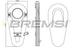 BREMSI FA0566 - FILTRO DE AIRE