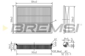 BREMSI FA0579 - FILTRO DE AIRE