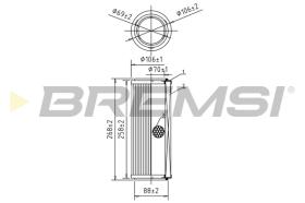 BREMSI FA0583 - FILTRO DE AIRE