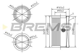 BREMSI FA0584 - FILTRO DE AIRE