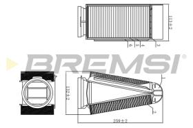 BREMSI FA0589 - FILTRO DE AIRE