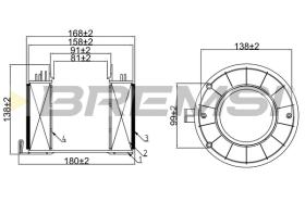 BREMSI FA0592 - FILTRO DE AIRE