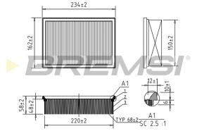 BREMSI FA0597 - FILTRO DE AIRE